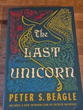 The Last Unicorn by Peter S. Beagle - Illustrated Green & Gold Cover